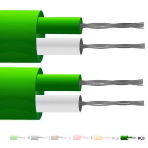 Tipo VX (KCB) Cavo / filo per termocoppia piatta isolato in PVC (IEC) per l'uso con termocoppie di tipo K