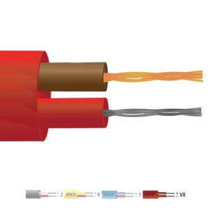 Tipo Vx PVC isolato piatto coppia termocoppia cavo / filo (ANSI)