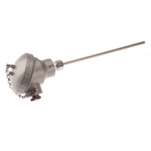 Termocoppia a isolamento minerale in stile industriale con testa terminale KNE - Tipo J - 6,0 mm Diametro - 600 mm di lunghezza