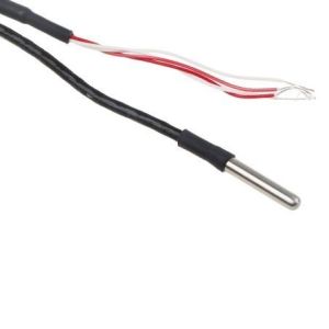 Sonda Pt100 per uso generico con cavo in PFA - Tipo PRT - Diametro sonda 4,5 mm - Lunghezza sonda 75 mm - Lunghezza cavo 2 M