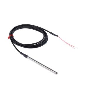 Sonda Pt100 per uso generico con cavo PFA - Tipo PRT - Diametro sonda 6,0 mm - Lunghezza sonda 100 mm - Lunghezza cavo 2 M
