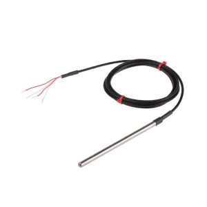 Sonda Pt100 per uso generico con cavo in PFA - Tipo PRT - Diametro sonda 4,5 mm - Lunghezza sonda 125 mm - Lunghezza cavo 2 M