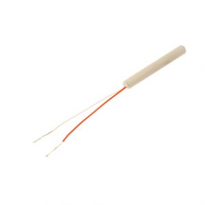 Inserti Pt1000 Grado A con guaina in ceramica - 2 fili con cavo di 50 mm di lunghezza
