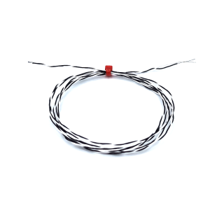 Termocoppia a giunzione esposta IEC intrecciata doppia isolata in PTFE con code nude - Tipo J - Lunghezza cavo 5M
