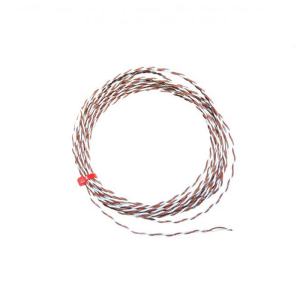 Termocoppia a giunzione esposta IEC intrecciata doppia isolata in PTFE con code nude - Tipo T - Lunghezza cavo 3M