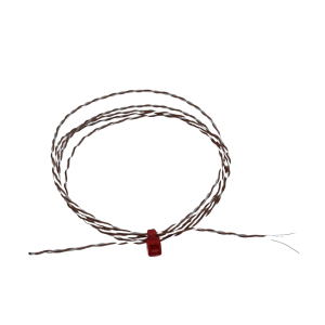 Termocoppia a giunzione esposta IEC doppia intrecciata isolata in PFA con code nude - Tipo T - 7/0,2 mm - Lunghezza cavo 10 m