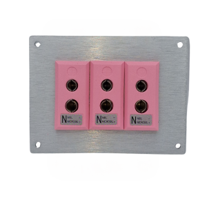 Connettore per termocoppia da pannello in alluminio con prese standard IEC di tipo N