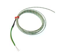 Termocoppia a giunzione esposta IEC a coppia piatta isolata in fibra di vetro - Tipo K con terminazione a coda nuda - 1/0,508 mm x 5 M
