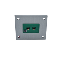 Connettore per termocoppia da pannello in alluminio con prese miniaturizzate IEC di tipo K - 1 via