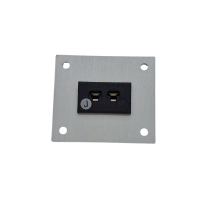 Connettore per termocoppia da pannello in alluminio con prese miniaturizzate IEC di tipo J - 1 via