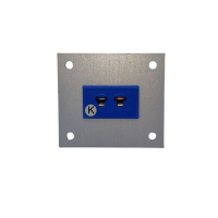 Pannello in alluminio con connettore termocoppia con prese miniature JIS Type K - 1 via