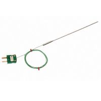 Termocoppia a isolamento minerale con guarnizione a vaso semplice, 1 m di cavo IEC isolato in PFA e terminazione mini spina - Tipi K,J,T,N