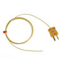 Termocoppia a giunzione esposta ANSI isolata in fibra di vetro con connettore maschio miniaturizzato - Tipi K