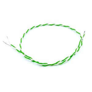 Termocoppia IEC a giunzione esposta a doppio tessuto tessuto in PTFE con code nude - Tipo K - Lunghezza del cavo 250mm