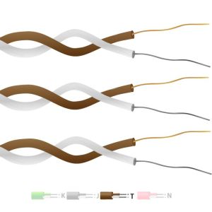 Tipo T Cavo/Filo Termocoppia Twin Twisted Pair Isolate PTFE (IEC) - filo 7/0,2mm