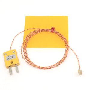 Termocoppia a disco a filo sottile ANSI, PFA con connettore maschio miniaturizzato - Tipo K con terminazione connettore maschio miniaturizzato - 1M