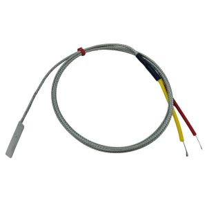 Termocoppia ANSI Leaf, cavo isolato in fibra di vetro con treccia in acciaio inox che termina in code nude - Lunghezza 1 m