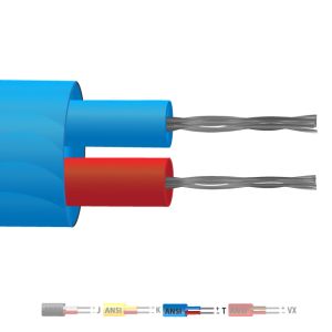 Tipo T PVC isolato piatto coppia termocoppia cavo / filo (ANSI)
