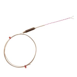 Termocoppia IEC a isolamento minerale con potenziometro filettato e 100 mm di cavo IEC a doppia torsione isolato in PFA - Tipo N - 1,5 mm x 500 mm