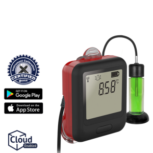 Kit di monitoraggio dei vaccini WiFI ad alta precisione Lascar EL-WiFi-VACX con spia di allarme e sirena