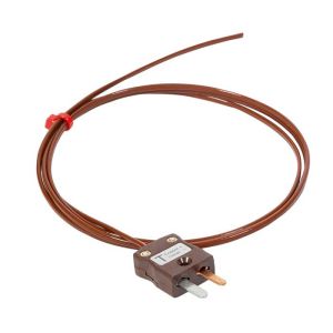 Termocoppia a filo sigillata ermeticamente IEC tipo T con terminazione a spina miniaturizzata - 5M
