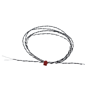 Termocoppia a giunzione esposta IEC intrecciata doppia isolata in PFA con code nude - Tipo J - 1/0,5 mm - Lunghezza cavo 1 m